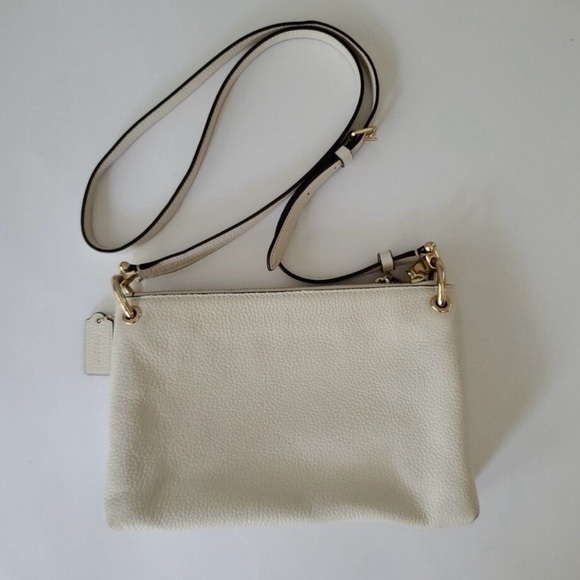 Coach Cream Leather Crossbody Bag - Picture 5 of 10